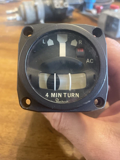 2 1/4" turn and bank, beechcraft 4 minute turn, king air?