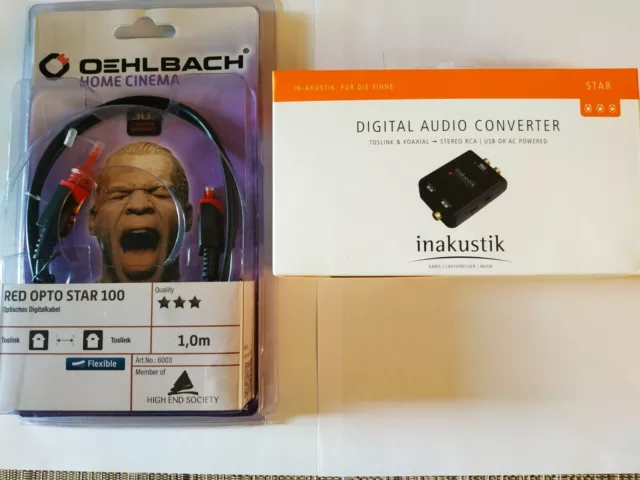 Câble optique Toslink T-T Jack-Jack polybag audio console 0,5m Maclean