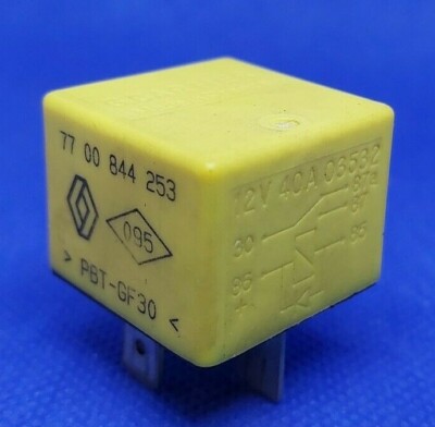 RENAULT/G Cartier 12V 5 Pin Relè Nero 7700414484 29201041 