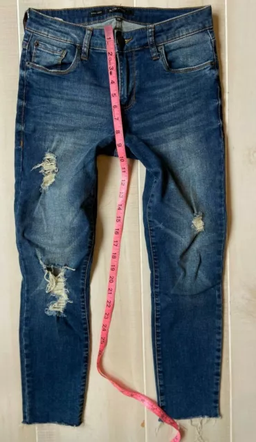 STS blue emma crop distressed denim jeans size 26  women's