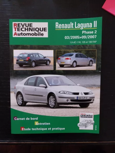 Revue Technique Renault Laguna II 2 1.9 DCi 110 125 130 FAP 2005 2007 Rta