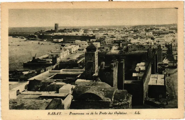 CPA AK RABAT - Panorama vu de la Porte des Oudaias MAROC (796685)