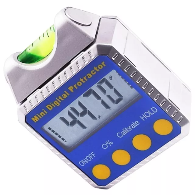 Digital Inclinometer Bevel Box with Spirit Level Mini Angle Finder Protractor