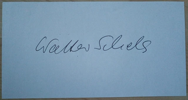 Walter Schels FOTOGRAF Autogramm original signiert 10x19cm