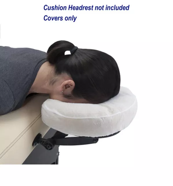 100 Disposable Massage Table Fitted Headrest Face Head Rest Cushion Circle Cover 2