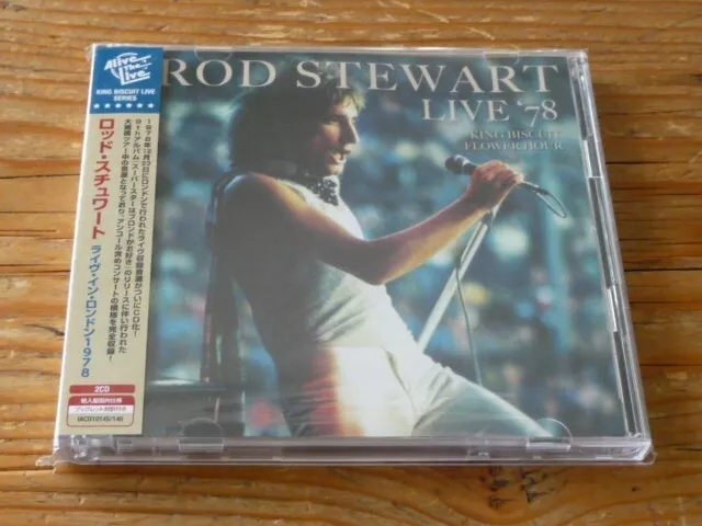 Rod Stewart: "Live King Biscuit 1978" Japan 2 CD w/Obi IACD-10145 [jeff beck QA