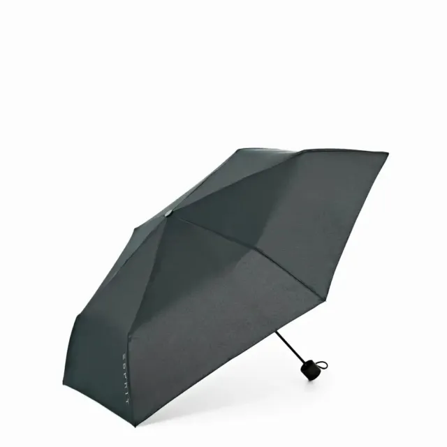 Parapluie de Poche Pliant ESPRIT Mini Slimline Manuel Noir Black Unisex 57201