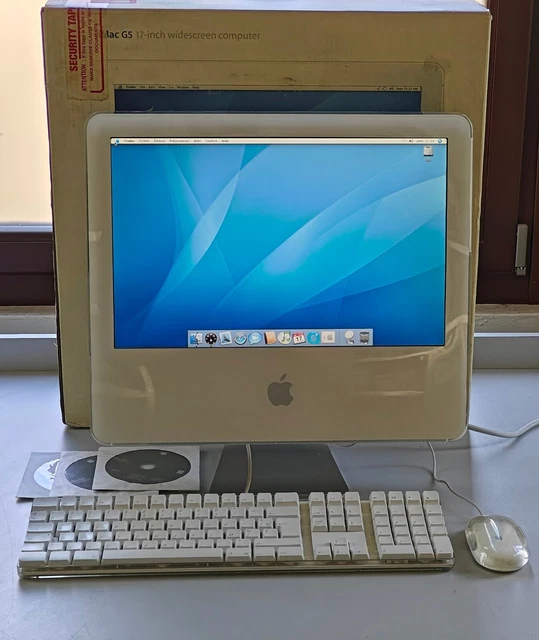 Apple iMac PowerMac 8,2 17" G5 1.8GHz 2Go Ram 240Go SSD - Boite Clavier Souris