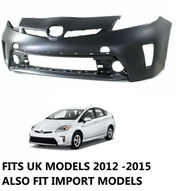 Toyota Prius 2012 -2015 Front Bumper New No Washer Or Sensor Holes Insurance