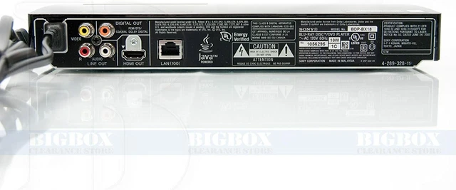 Sony BDP-BX18/S185 Blu-ray discs, DVDs, and CDs WI-FI REMOTE & Socialize & MORE 3