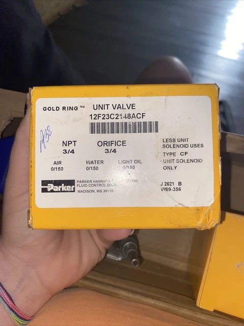 Unit Valve 12f23c2148acf. Npt 3/4 Orifice 3/4