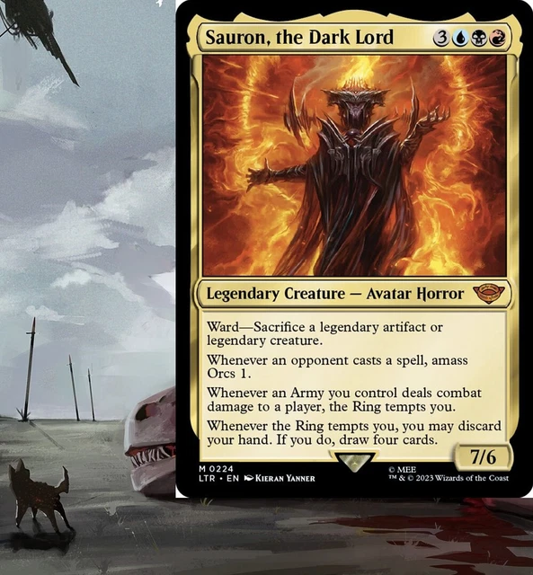 voltron cards mtg Sauron, the Dark Lord [821] [Ring Showcase] [The Lord of the Rings: Tales  of Middle-earth] [Surge Foil] – Face to Face Games