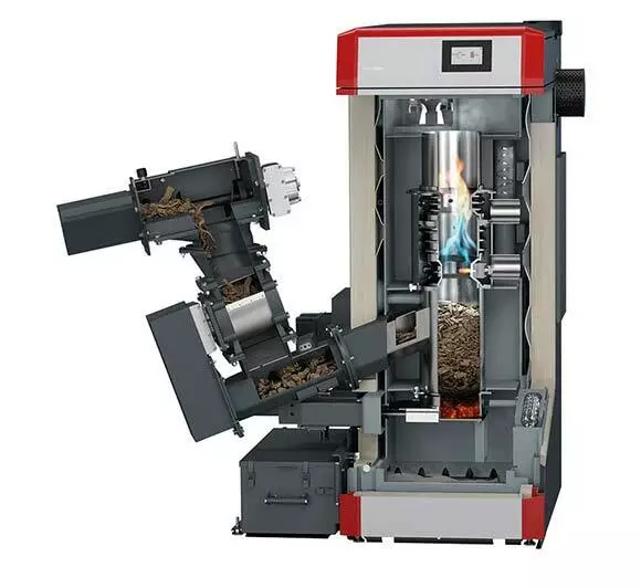 Commercial wood chip boiler PuroWIN100,  340,000 BTU/hr, non-EPA