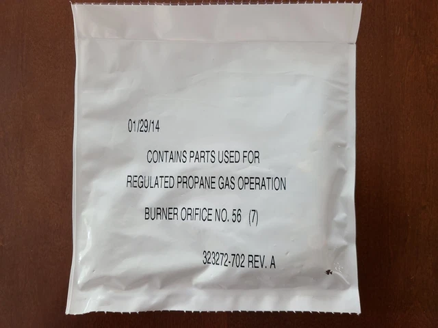 Pack of (7) Carrier 323272-702 Rev. A Burner Orifice No. 56 for Propane Gas
