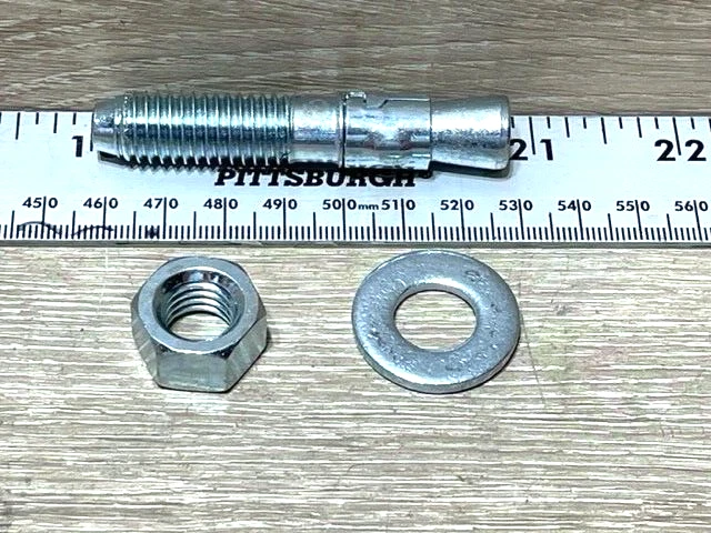 Lot Of 50   1/2 In. x 2-3/4 In. Power-Stud Carbon Steel Wedge Expansion Anchor