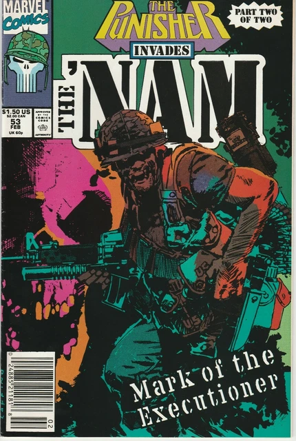 The Nam The Punisher Invades Part Two Of Two #53 February Marvel Comics