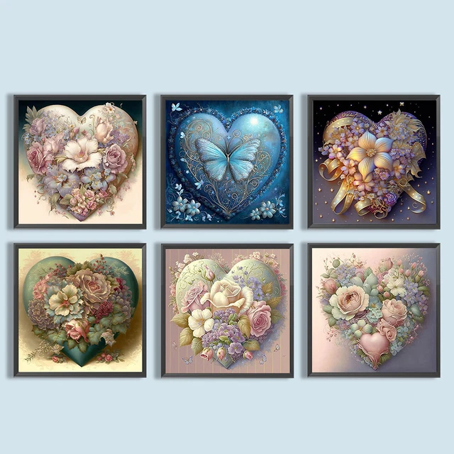5D DIY Full Round Drill Diamond Painting Flower Kit Home Decoration Art Craft