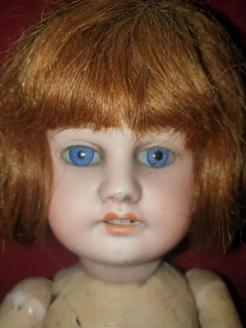 Poupée Ancienne : Superbe Petite MON TRÉSOR taille 4 - Tête Porcelaine Parfaite