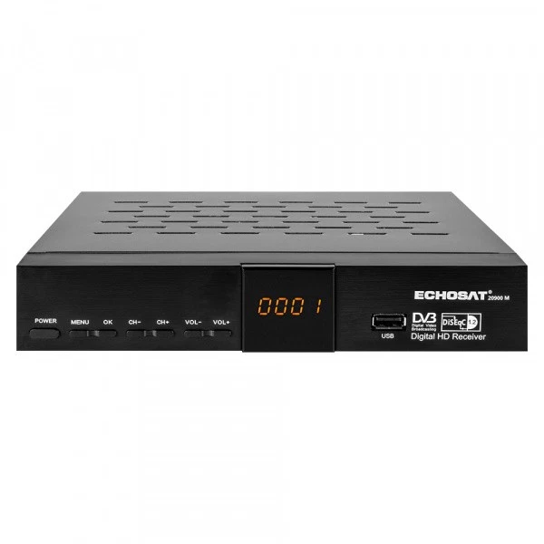 Humax Digital HD Nano Récepteur Satellite numérique HD 1080P HDTV avec Bloc d'alimentation 12 V Camping – Astra préinstallé – HDMI, péritel, DVB-S/S2, sans câble HDMI