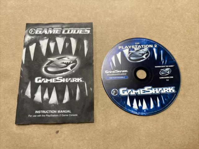 GAMESHARK VERSION 5.4 PlayStation 2 PS2 Missing Disc 1 Rare $29.97