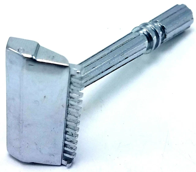 Vtg 1930s Gem Micromatic Clog Pruf Single Edge Razor - Very Good Condition