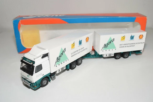 Tekno 1/50 - Jim072 Volvo Covered Truck & Trailer Autotransit - Diecast Occasion