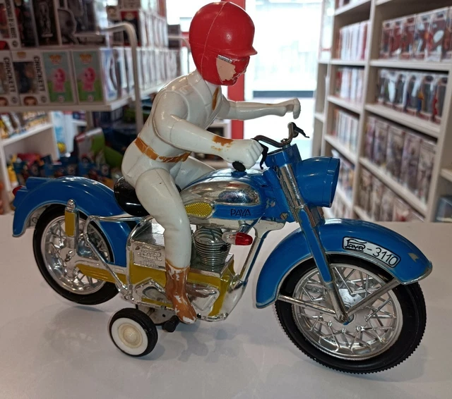Véhicule Miniature Moto Bleue 3110 Faya Spain Vintage A-47 no Majorette Matchbox