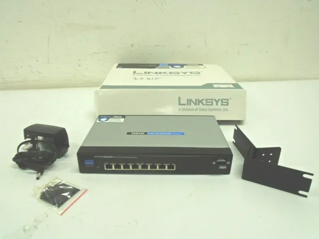 Cisco 8-Port 10/100 Ethernet Switch with WebView SRW208 *NEW*
