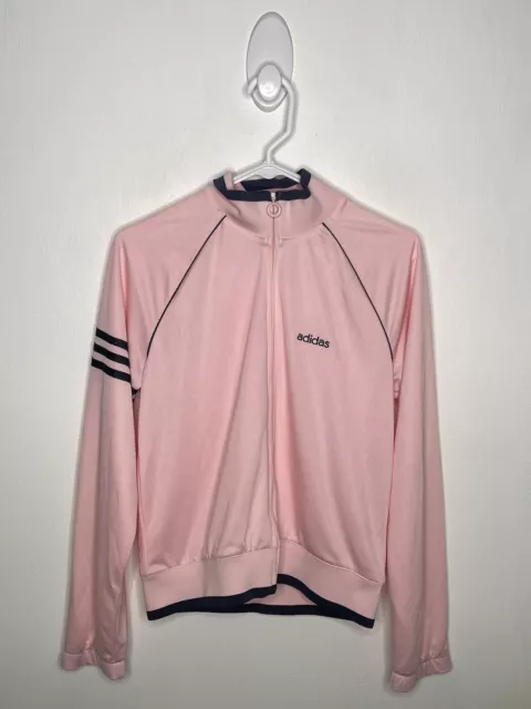 Adidas Y2K Era Track Jacket Womens Size Medium Pink Long Sleeve Full Zip