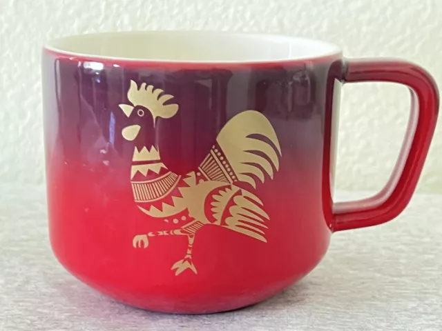 Starbucks Chinese Lunar New Year Rooster Coffee Tea Cup Mug