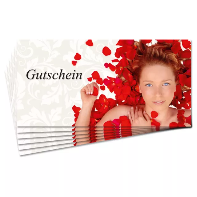 Gutschein ""Harmonie"" Gutscheinkarte Vordruck Geschenkgutschein DIN lang, 25 St