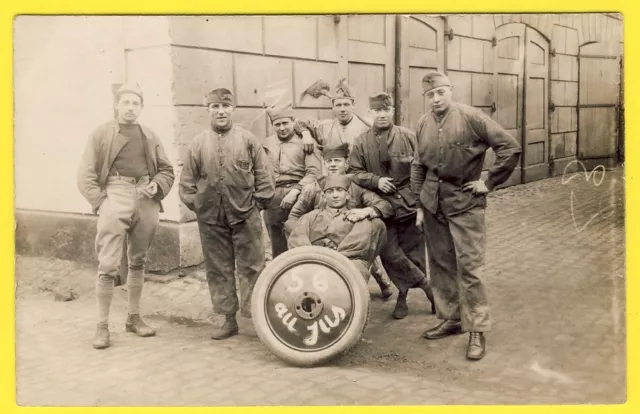 cpa CARTE PHOTO Soldats du 121e Régiment Militaires Uniformes