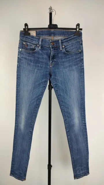 Ralph Lauren Pantalone Jeans Denim Donna W27 Woman Vintage Pants