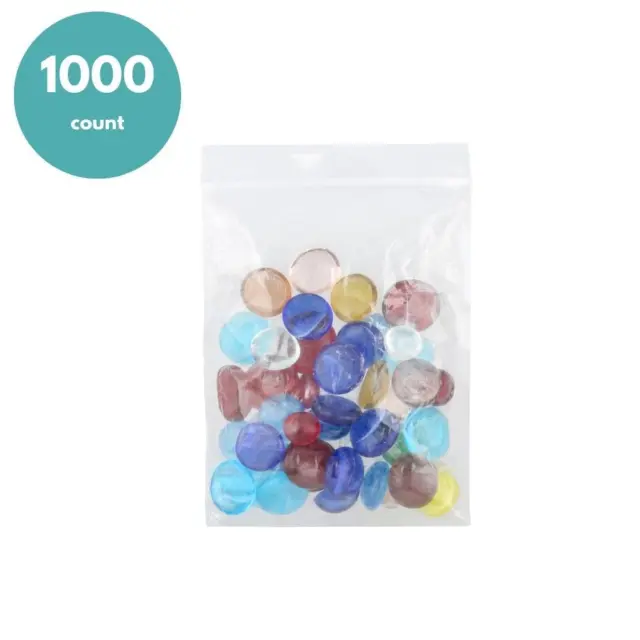 1000 Pcs 4"x6" Clear Reclosable Top Zip Lock Bag Plastic Poly 4x 6 Baggies 2 Mil