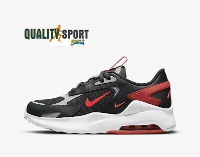 Nike Air Max Bolt Grigio Rosso Scarpe Ragazzo Sportive Sneakers CW1626 005