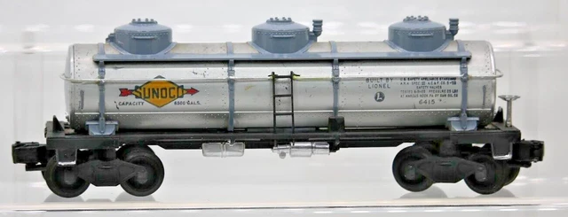 Lionel O Custom Painted Sunoco 6415 Triple-Dome Tank Car