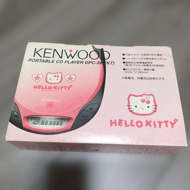 KENWOOD DPC-391KT HELLO Kitty Portable CD Player Pink Sanrio Japan