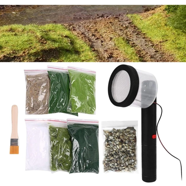 Applicateur De Troupeau Statique Machine Ferroviaire Paysage Herbe Diorama Avec Modele Applicateur D Herbe Statique Pour Train Velours Tableau Modele Gj3015b