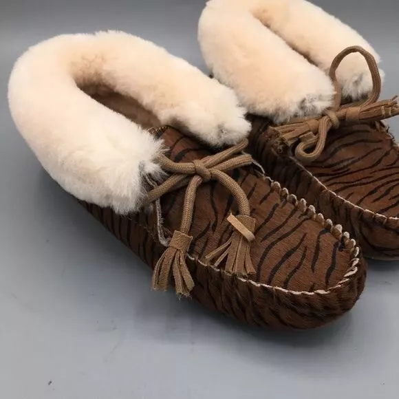 EMU Australia Amity Fur Moccasins Women's Size 8 New with out tags 2