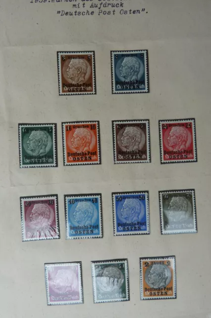 Deutsches Reich/ 1939/ Deutsche Post Osten/postfrisch/1-13/ Bm7