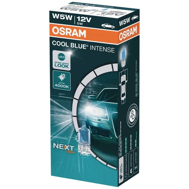 2 Ampoules De Veilleuse W5W Osram Cool Blue Intense - Pour PEUGEOT 406 Break, Neuves