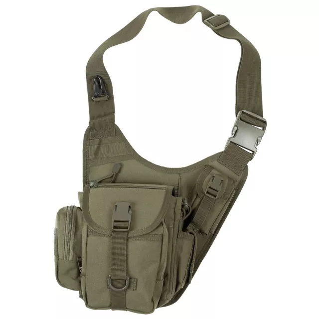 Outdoor Multi Shoulder Army Shoulder Bag Olive Green
