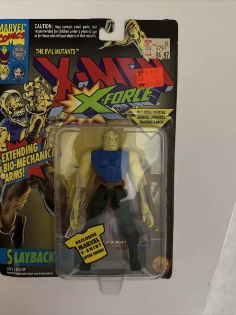 X-Men~X-Force VTG 1994 Evil Mutants Slayback Action Figure Marvel Comics Toy Biz