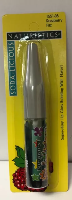 2 Pieces naturistics soda-licious lip gloss razzberry fizz