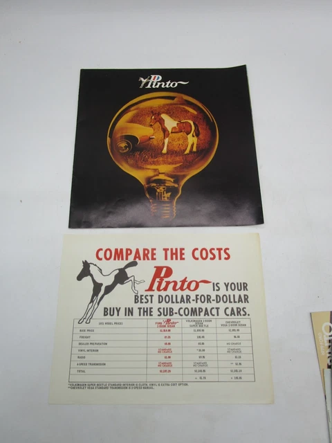 Vintage Car Dealership Advertising Brochure *1971 FORD PINTO*