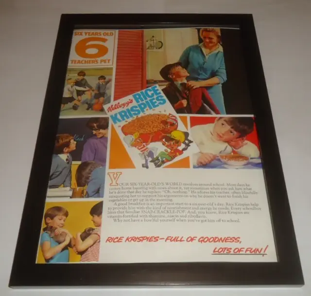 KELLOGGS RICE KRISPIES-1969 framed original advert
