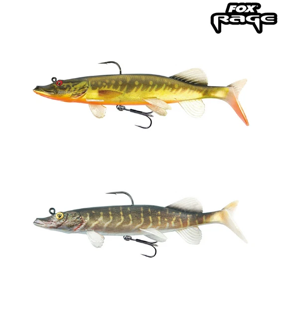 Fox Rage Realistic Replicant Pike Soft Baits Pike Perch New Fishing Lures