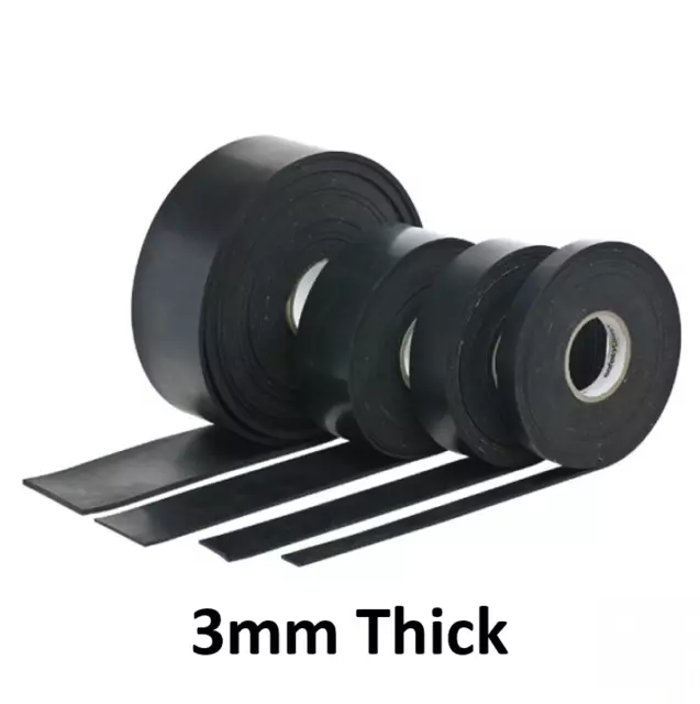 3mm Thick Neoprene Rubber Roll - Various Widths & Lengths - Shipping & VAT inc