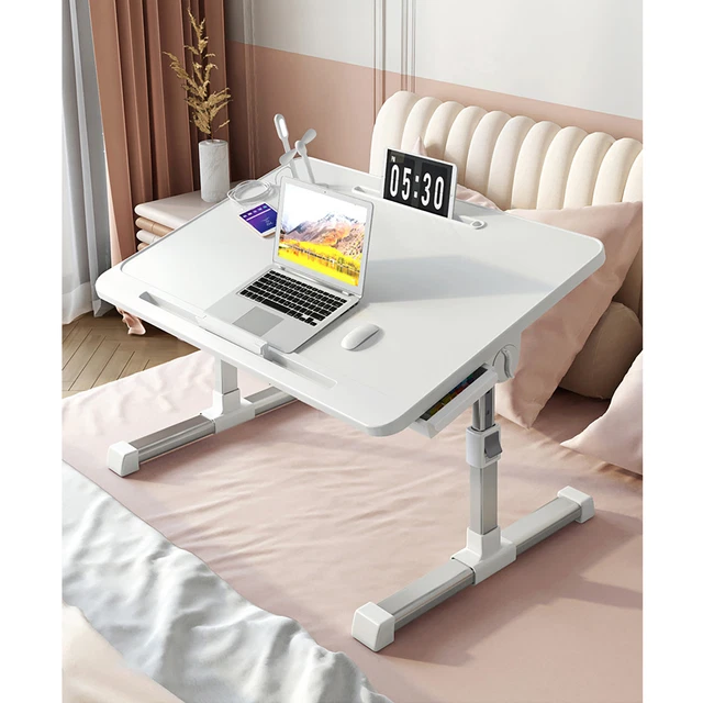 (Warm White Light)Laptop Bed Table Simple And Stylish Solid Construction Laptop