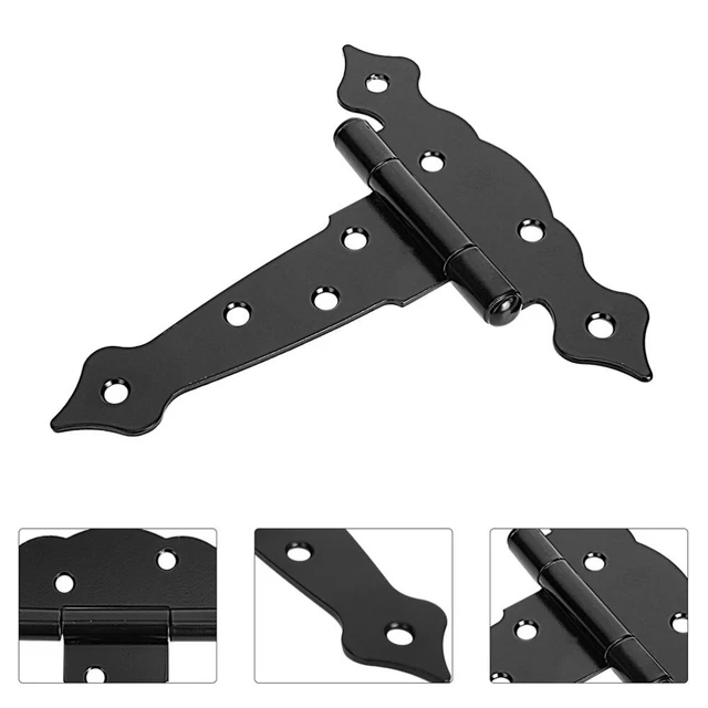 2pcs Hinges T Post Hinges Heavy Gate Hinges Barn Doors Hinges